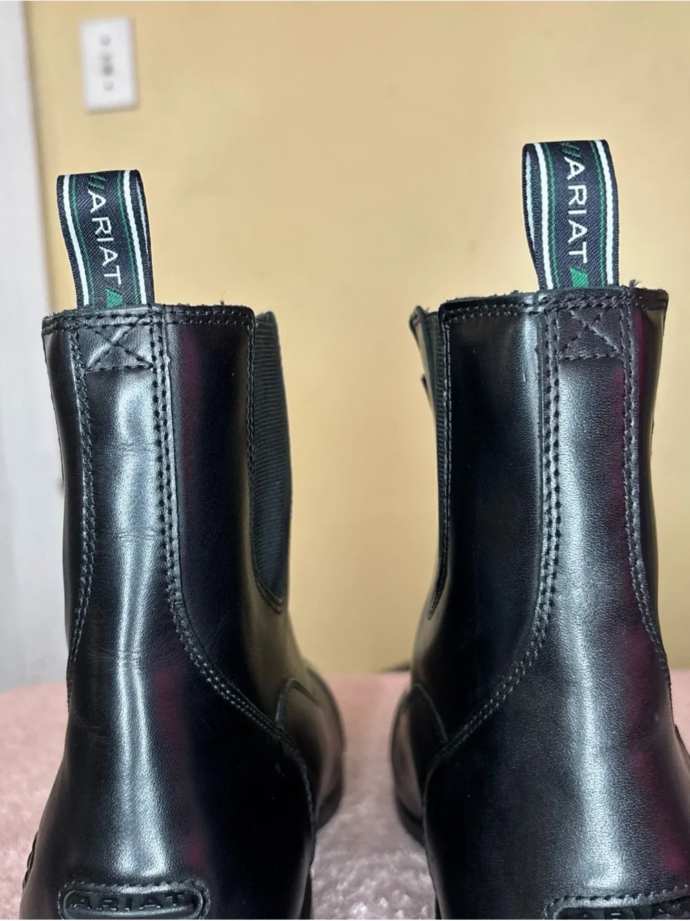 Ariat Heritage IV Boots Mens Size 10.5D Black Leather Zip Equestrian Excellent
